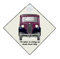 Austin Seven Ruby 1935-36 Car Window Hanging Sign